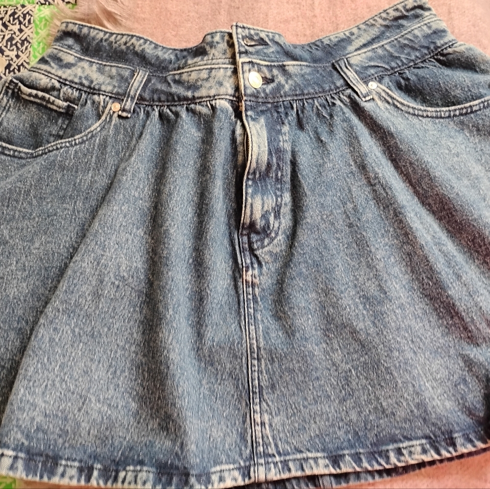 SCOOP Branded Blue Denim with Black Leather Patch